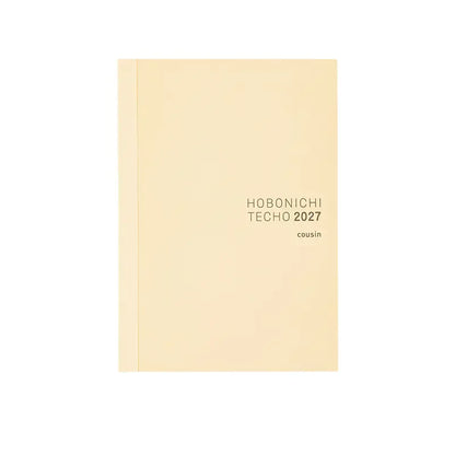 HOBONICHI 2027 Techo Original / Planner English / Cousin / Avec / Day Free / 5 Year / One Piece Note