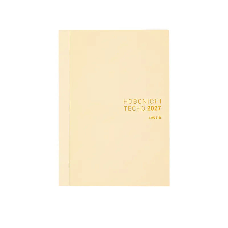 HOBONICHI 2027 Techo Original / Planner English / Cousin / Avec / Day Free / 5 Year / One Piece Note