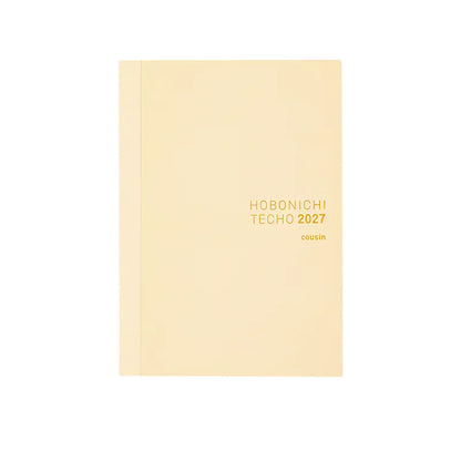HOBONICHI 2027 Techo Original / Planner English / Cousin / Avec / Day Free / 5 Year / One Piece Note