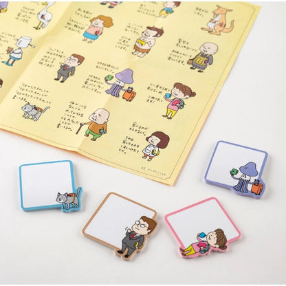 Hobonichi Short Phrase Sticky Notes (Close Friends/Family, Fantastic Friends, Creatures)