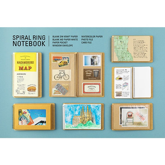 [On Hand] Traveler's Spiral Ring Notebook (A5 Watercolor Paper)