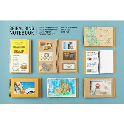 [On Hand] Traveler's Spiral Ring Notebook (A5 Watercolor Paper)