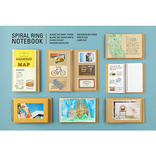 [On Hand] Traveler's Spiral Ring Notebook (A5 Watercolor Paper)