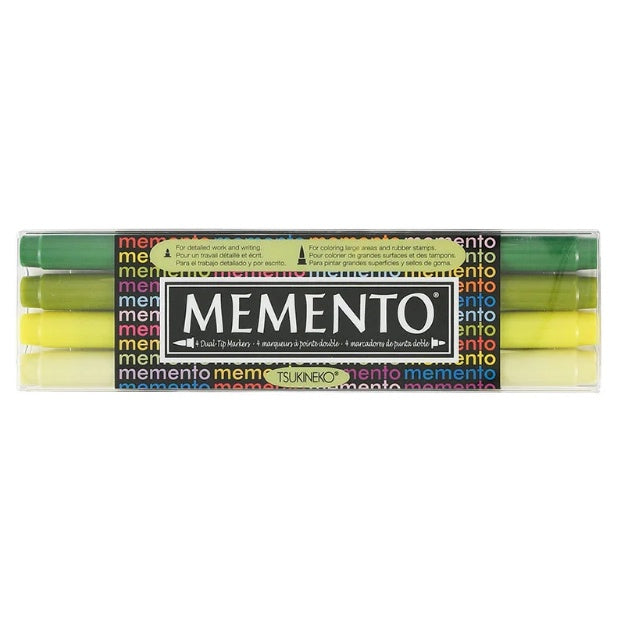 Tsukineko Memento Markers 4-Color Set
