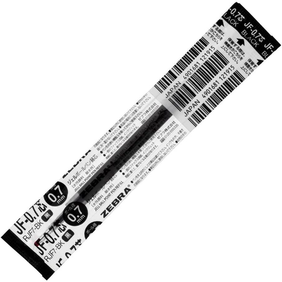 Zebra Sarasa Refill for Clip Black Gel Ball Pen 0.3 0.4 0.5 0.7 1.0 mm