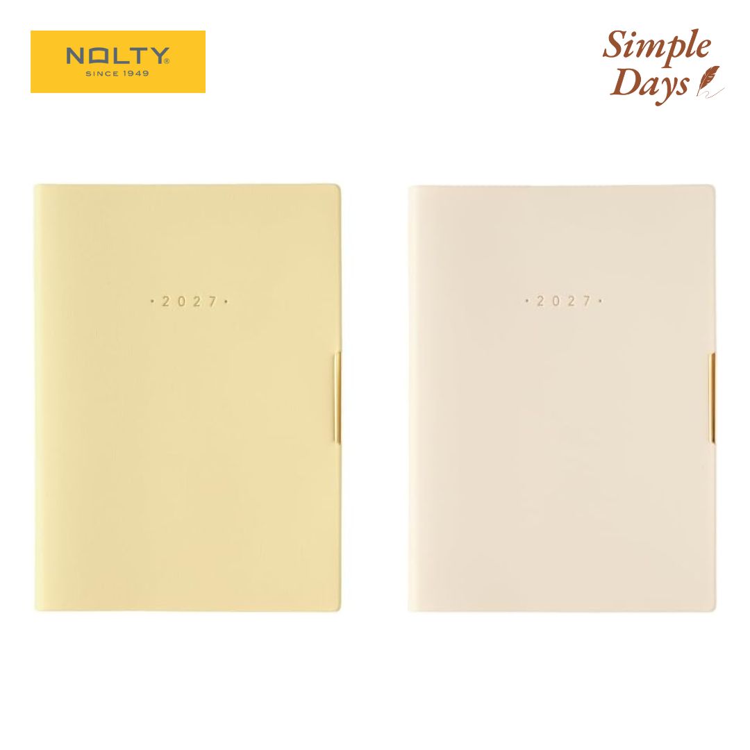 NOLTY Ecri Plus 2027 Planner Notebook - Monthly + Weekly Grid - B6 Size - 2319, 2320