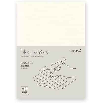 [On Hand] Midori MD Note Cover and Notebook - Grid / Blank / Ruled / Lined / A6 / B6 / A5