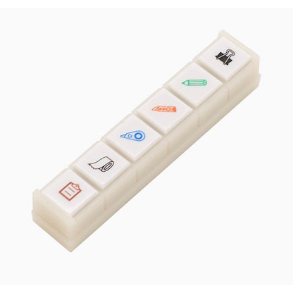 [On Hand] Kodomo No Kao Pochitto 6 Push Button Stamps