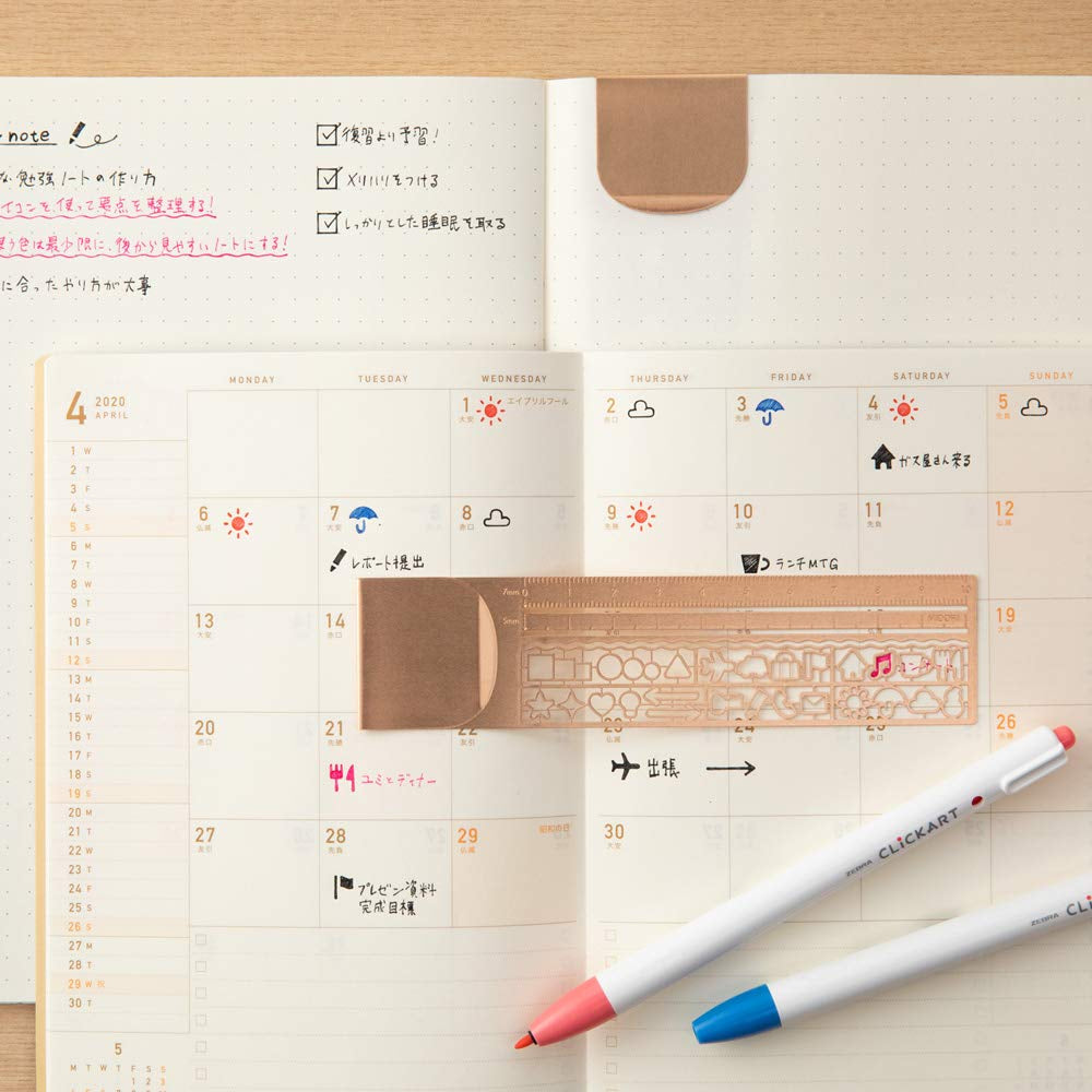[On Hand] Midori Ruler / Stencil / Clip Ruler / Multi Ruler