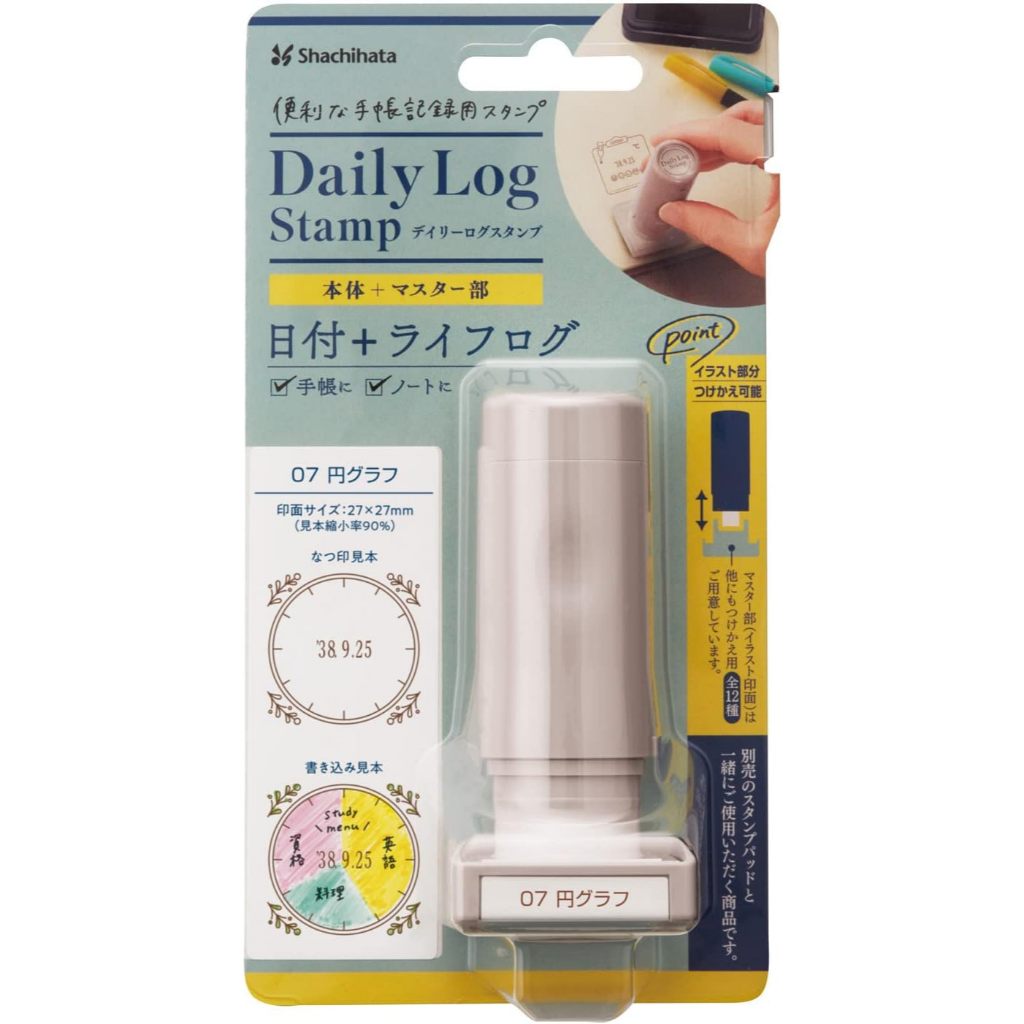 Shachihata Daily Log Stamp Main Body / Refill