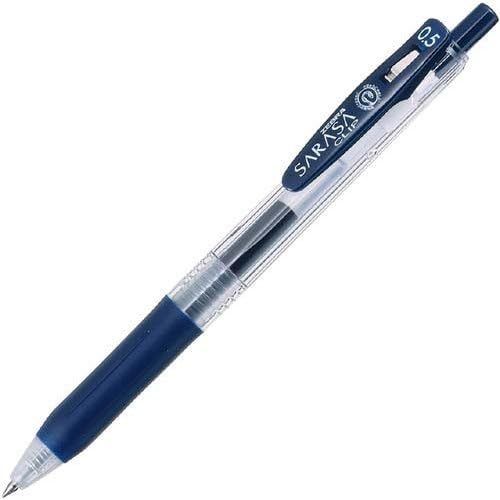 Zebra Sarasa Clip BLUE BLACK Gel Ball Pen 0.3 0.4 0.5 0.7 1.0 mm