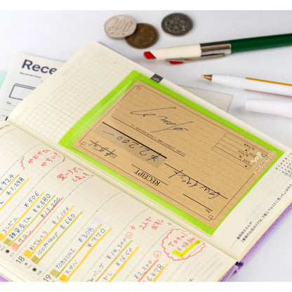 Hobonichi Add-on Pocket Adhesive Clear Envelope for Notebook