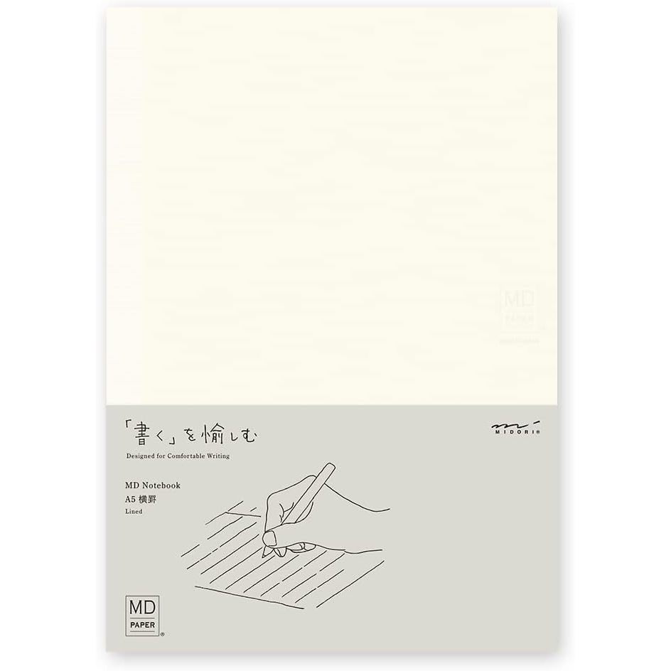 [On Hand] Midori MD Note Cover and Notebook - Grid / Blank / Ruled / Lined / A6 / B6 / A5