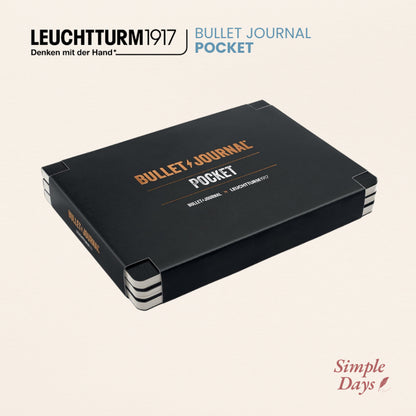 Pre-Order: Leuchtturm1917 Bullet Journal Pocket 3-pack Dotted Black