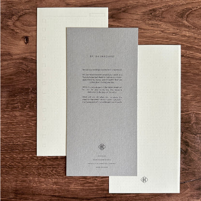 Baum Kuchen x Traveler's Company Dashboard Weekly Planner Insert Refill