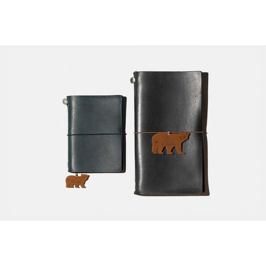 [Limited Edition] TRAVELER'S FACTORY Original Holiday Bear Leather Tag for Notebook