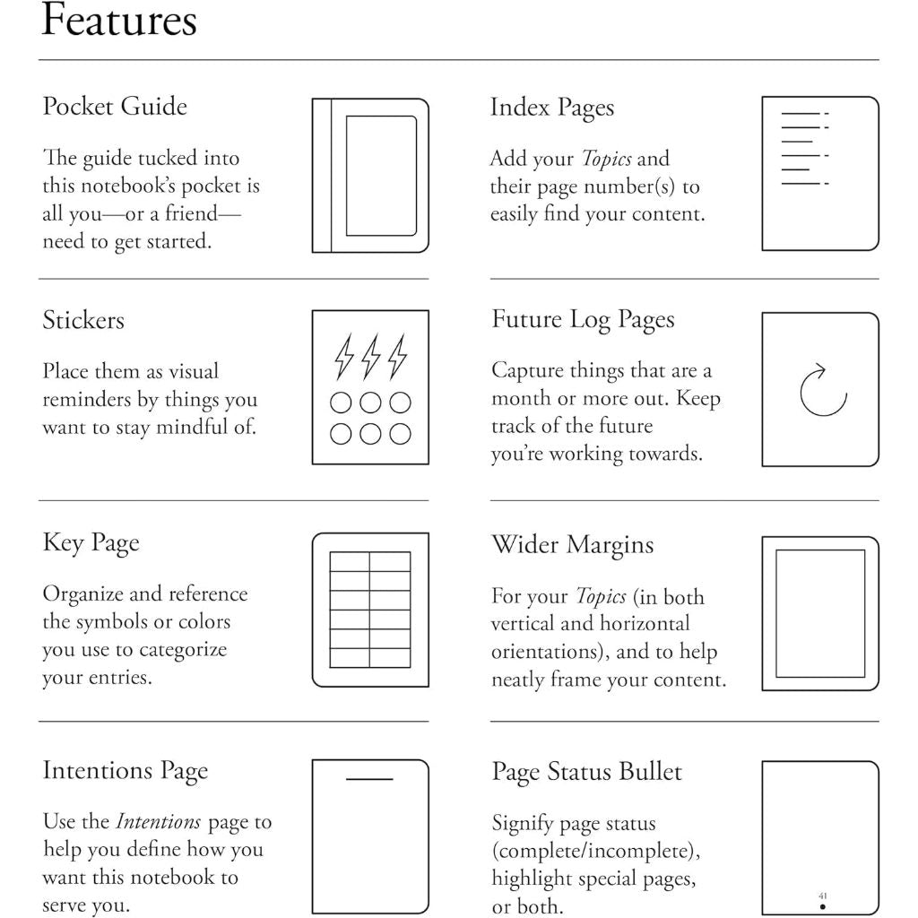 Leuchtturm1917 Bullet Journal Stealth Collector's Set - All Black Notebook Drehgriffel Pen Pen Loop