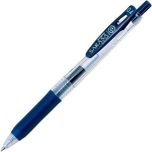 Zebra Sarasa Clip BLUE BLACK Gel Ball Pen 0.3 0.4 0.5 0.7 1.0 mm