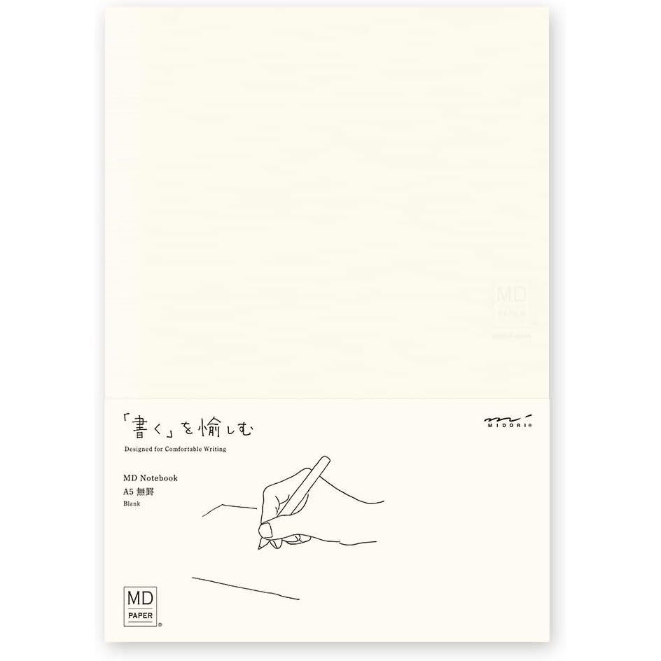 [On Hand] Midori MD Note Cover and Notebook - Grid / Blank / Ruled / Lined / A6 / B6 / A5