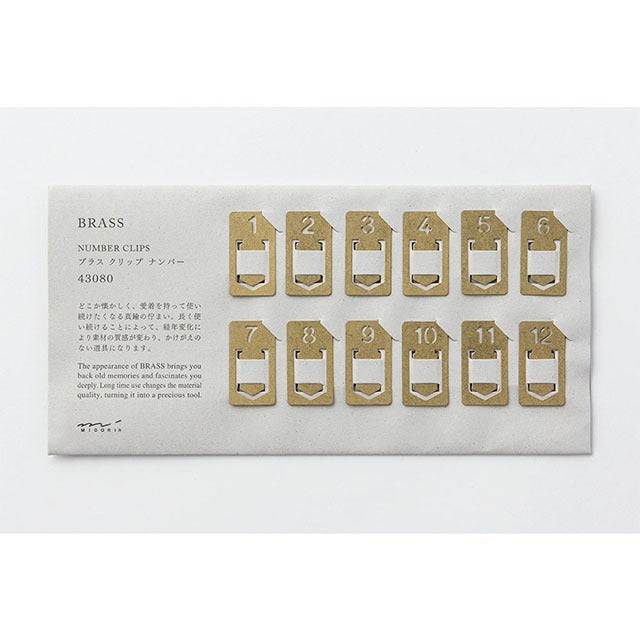 Traveler's Company Brass Products - Pen Ruler Clip Case Bookmark