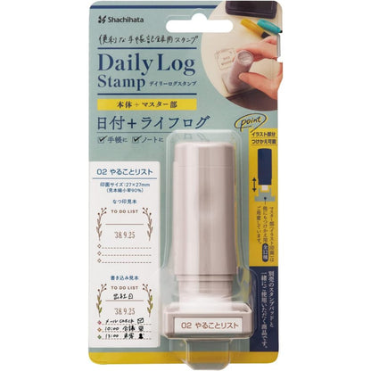 Shachihata Daily Log Stamp Main Body / Refill