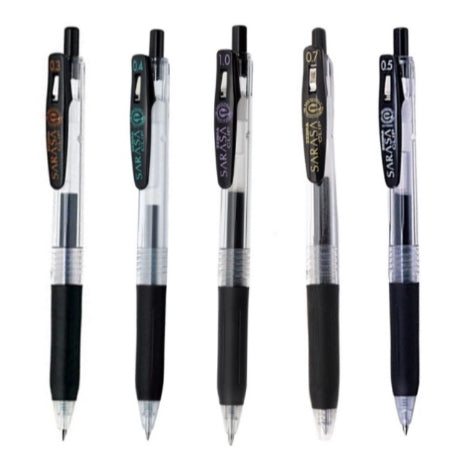 Zebra Sarasa Clip Black (Per Piece) 0.3 0.4 0.5 0.7 1.0 mm Gel Pen