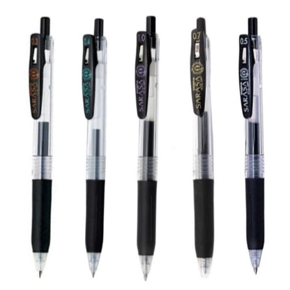 Zebra Sarasa Clip Black (Per Piece) 0.3 0.4 0.5 0.7 1.0 mm Gel Pen
