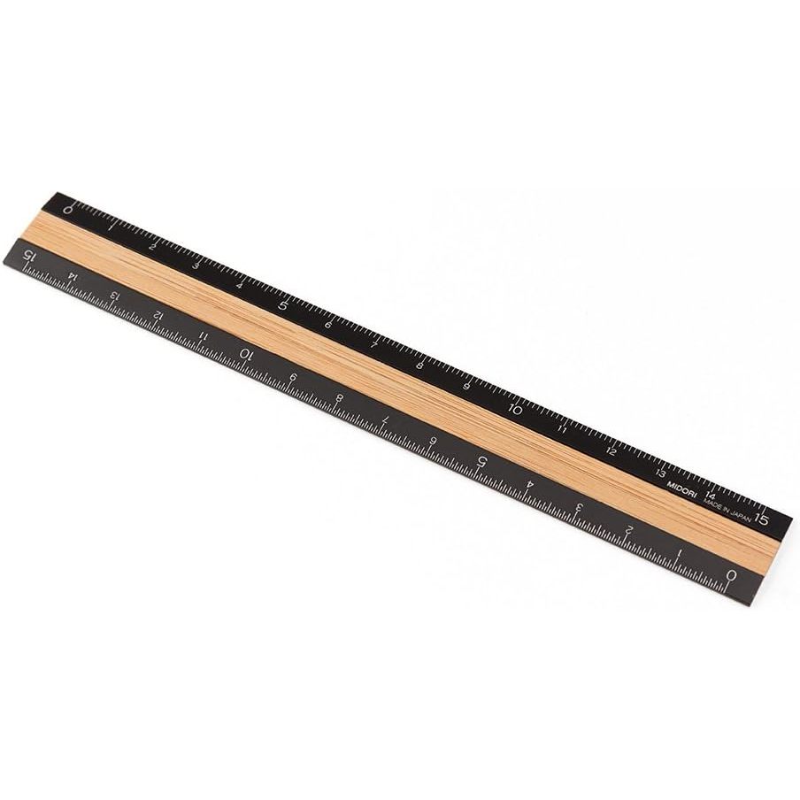 On Hand: Midori Aluminum Wood Ruler 6 inches (15 cm)
