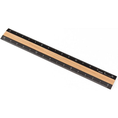 On Hand: Midori Aluminum Wood Ruler 6 inches (15 cm)
