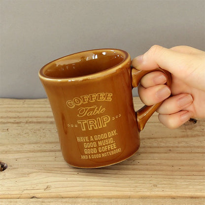 [On Hand] Traveler's Factory Mug Coffee Table Trip Brown