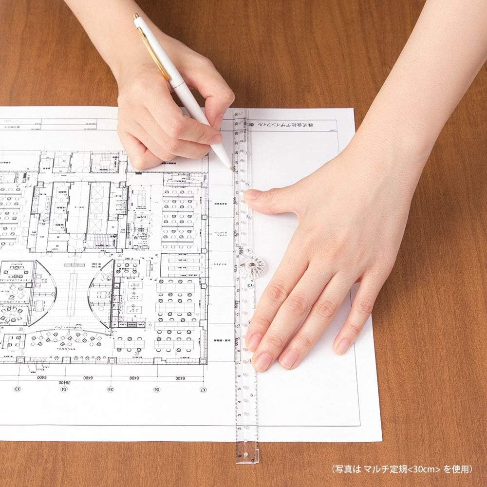 Midori Multi Ruler 30cm Transparent