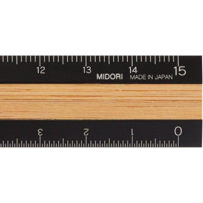 On Hand: Midori Aluminum Wood Ruler 6 inches (15 cm)