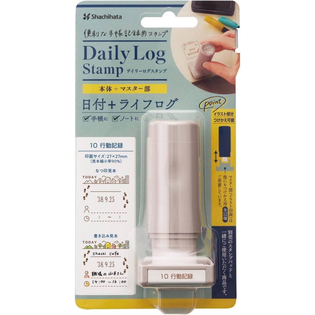 Shachihata Daily Log Stamp Main Body / Refill