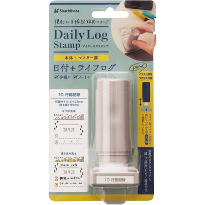 Shachihata Daily Log Stamp Main Body / Refill