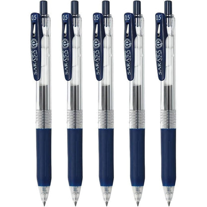 Zebra Sarasa Clip BLUE BLACK Gel Ball Pen 0.3 0.4 0.5 0.7 1.0 mm