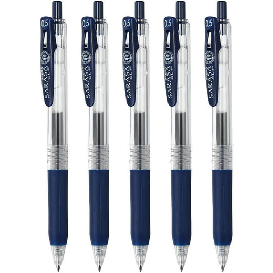 Zebra Sarasa Clip BLUE BLACK Gel Ball Pen 0.3 0.4 0.5 0.7 1.0 mm