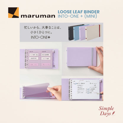 On Hand: Maruman Loose Leaf Binder, Mini Size, Into One Plus, 5 Holes