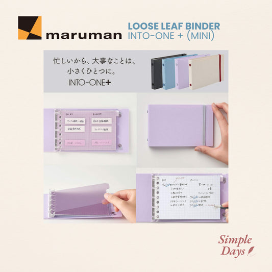 On Hand: Maruman Loose Leaf Binder, Mini Size, Into One Plus, 5 Holes