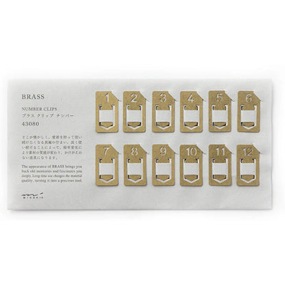 Traveler's Company Brass Products - Pen Ruler Clip Case Bookmark