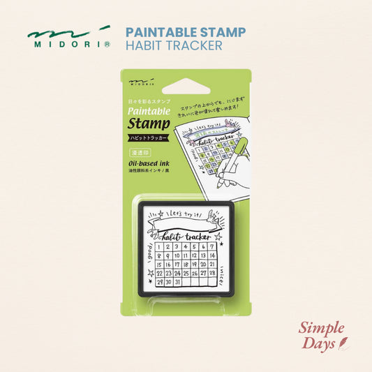 [On Hand] Midori Paintable Stamp Habit Tracker