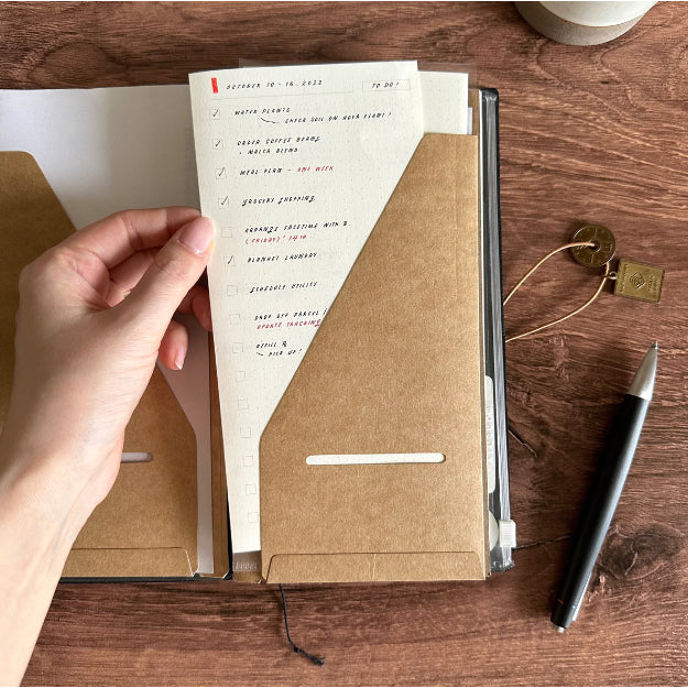 Baum Kuchen x Traveler's Company Dashboard Weekly Planner Insert Refill