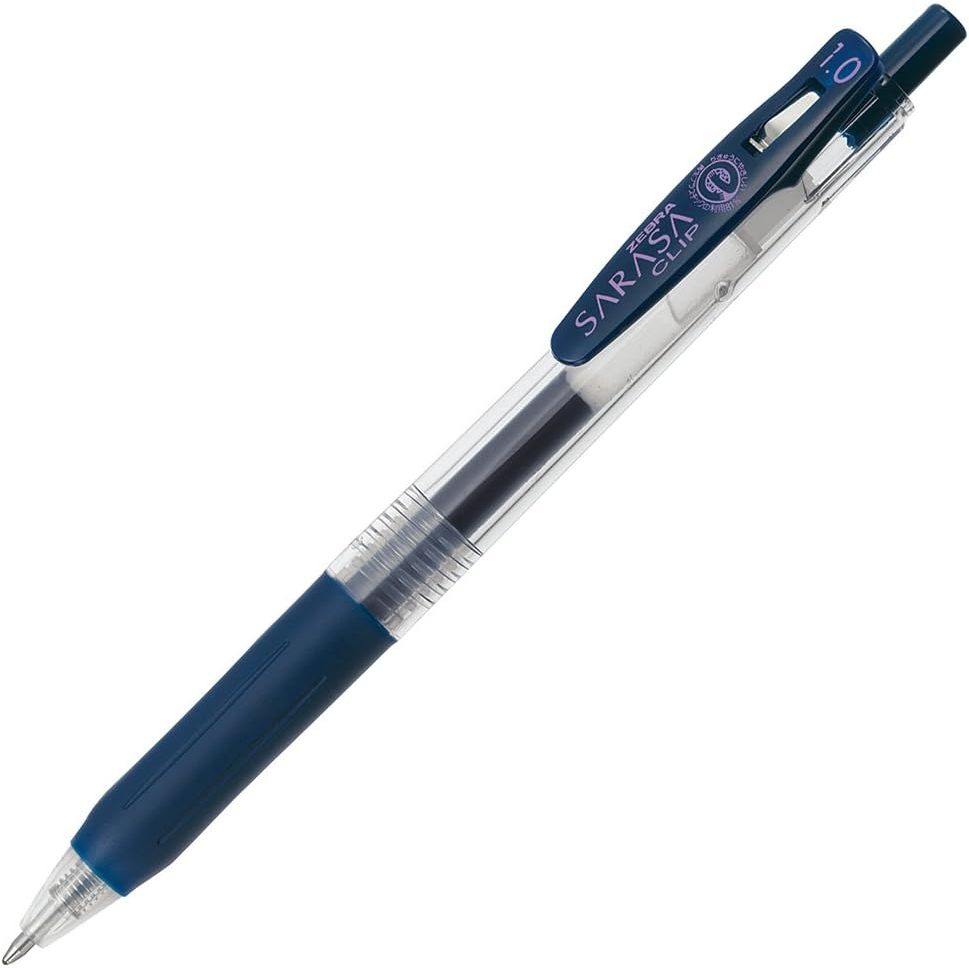Zebra Sarasa Clip BLUE BLACK Gel Ball Pen 0.3 0.4 0.5 0.7 1.0 mm