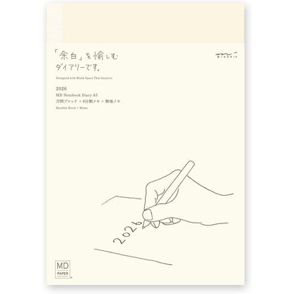 Midori 2026 Diary MD Notebook Diary Planner Monthly / 1 Page Per  Day A6 / B6 / A5
