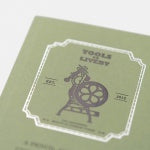 TOOLS to LIVEBY Notebook - Tomoe River Paper - Letterpress Machine (Dot) - Spiral Staircase (Grid)