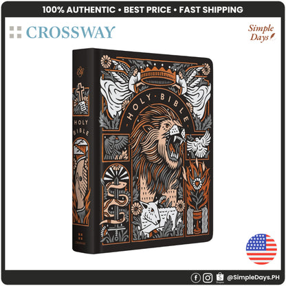 Crossway ESV Single Column Journaling Bible Hardcover Artist Series Joshua Noom The Lion & the Lamb