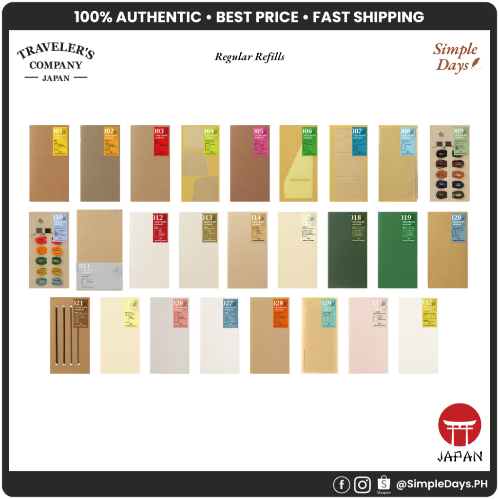 [On Hand] Traveler's Notebook Refill - Regular Size