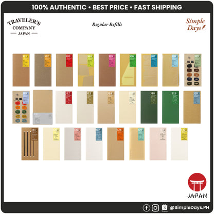 [On Hand] Traveler's Notebook Refill - Regular Size