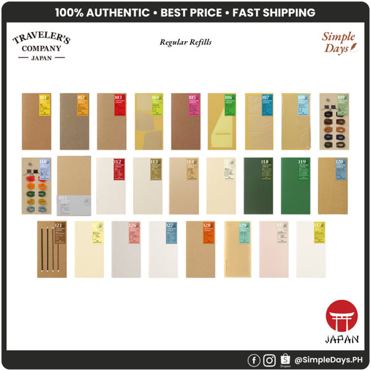 [On Hand] Traveler's Notebook Refill - Regular Size