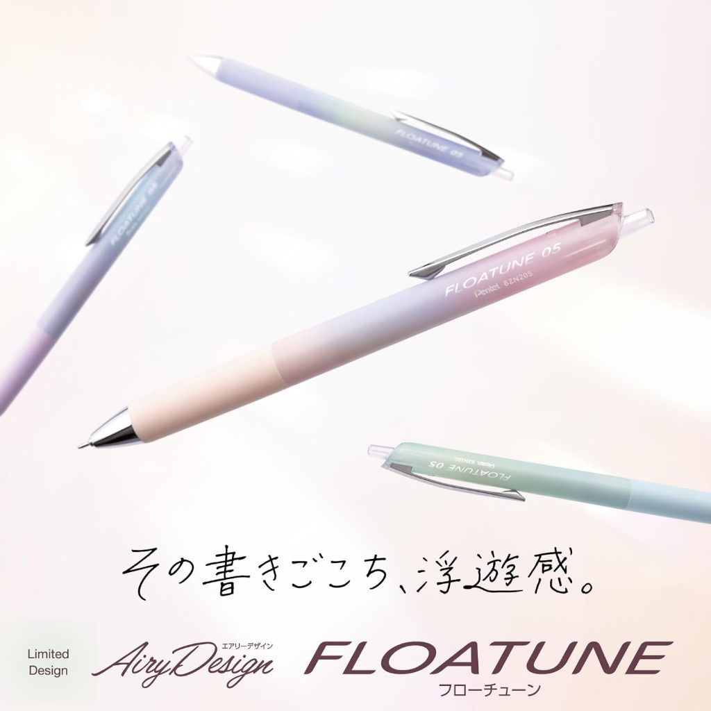 Pentel FLOWTUNE (Limited Edition) Oil Based Ballpoint Pen, 0.4mm Black