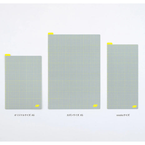 Hobonichi Pencil Board - Ice Gray x Yellow / Navy x Pink - For A6 / A5 / Weeks Size Notebook